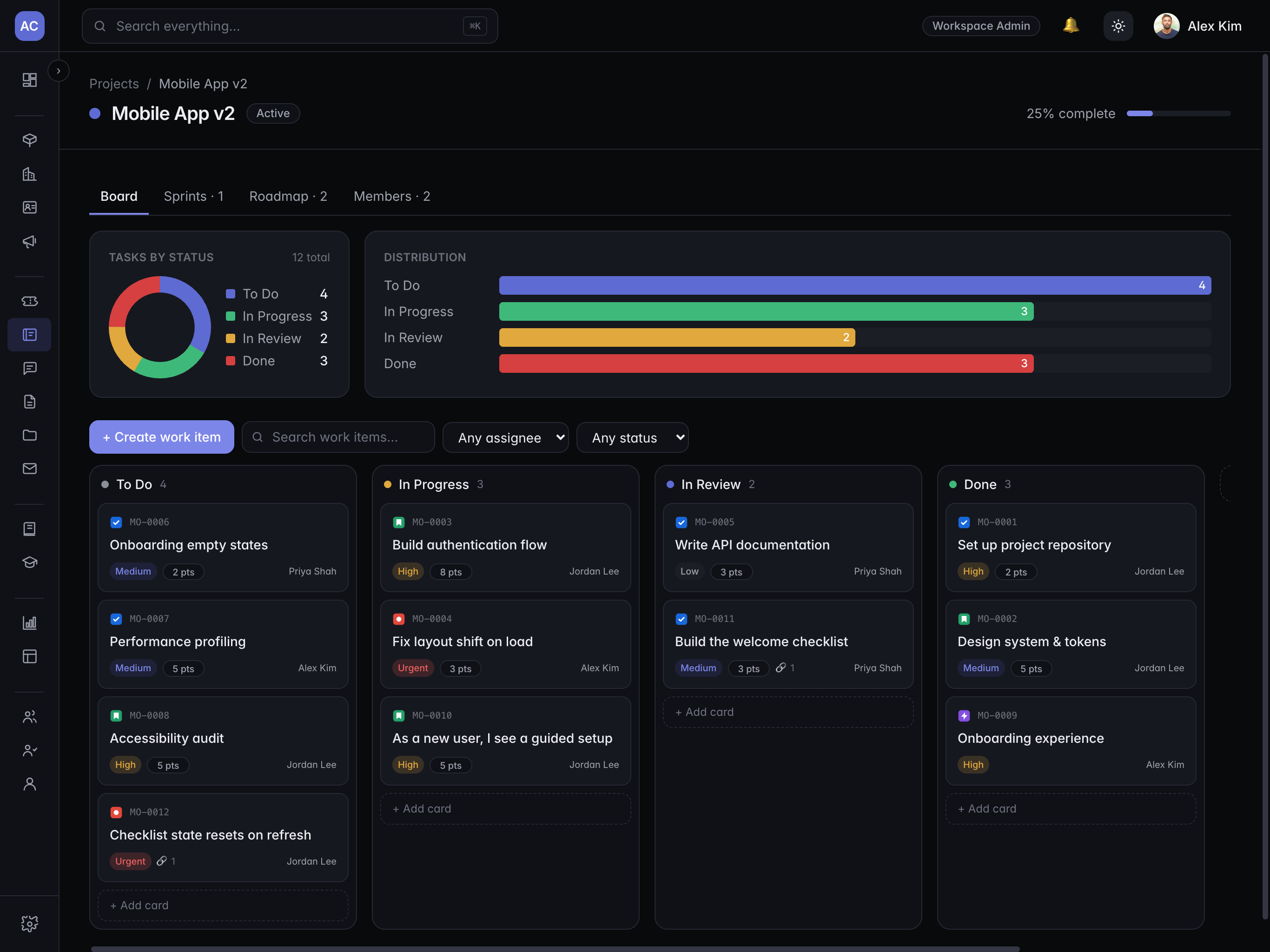 Boards, sprints, and roadmaps all in sync — in real time screenshot